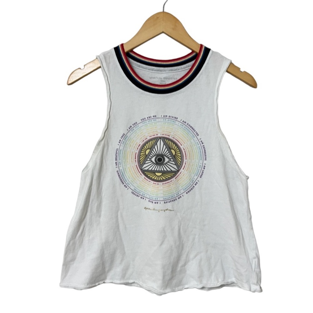 Spiritual Ganger Affirmations Muscle Tank—S
